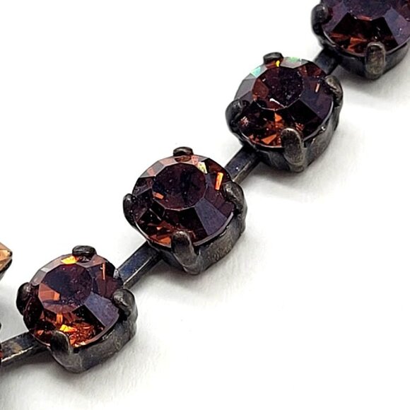 Gorgeous Isabelle De Millery Lyon France Crystal Rhinestone Statement Necklace - Picture 10 of 14